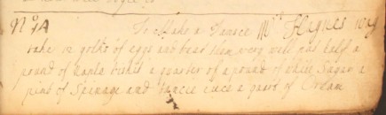 To make a tansie Mrs Haynes way: an 18th century recipe from The Cookbook of Unknown Ladies