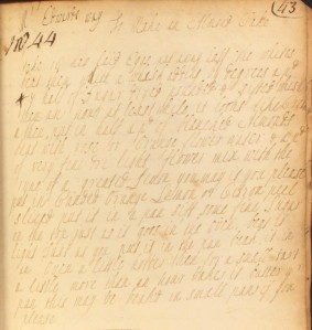18th century recipe for almond cake by a Mrs Edward, from The Cookbook of Unknown Ladies