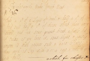 "Mrs Purify's way to make forced meat": an 18th century recipe from The Cookbook of Unknown Ladies