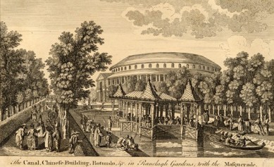 The semi-rural idylls of pleasure gardens such as Ranelagh and Vauxhall provided popular spots for a light meal outdoors