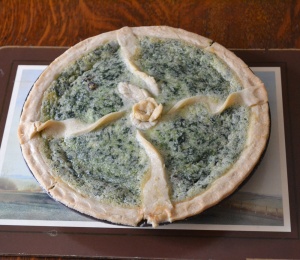 Catherine’s stunning recreation of an 18th century sweet spinach tart proved to be a very enjoyable dessert 